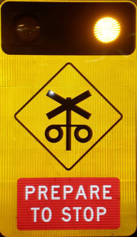 Australian Railway Crossing Sign