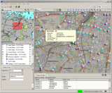 Map based Traffic Management Information System application provides geospatial view of road network with traffic data from SCATS.